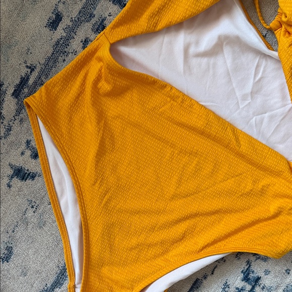 Boden Mustard Halter One Piece Swimsuit - Picture 4 of 9
